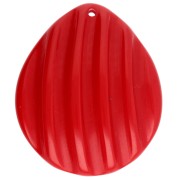 Rouge - Pendentif coquillage 44x37 mm en résine - Rouge x1 Pendentif coquillage 44x37 mm en résine - Rouge x1