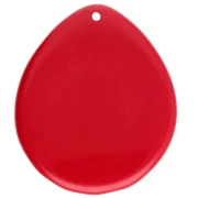 Pendentif coquillage 44x37 mm en résine - Rouge x1