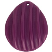 Prune - Pendentif coquillage 44x37 mm en résine - Prune x1 Pendentif coquillage 44x37 mm en résine - Prune x1