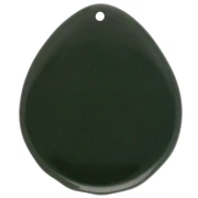 Pendentif coquillage 44x37 mm en résine - Vert sapin x1