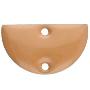 Cinnamon - Intercalaires en métal - demi-lune - 2 trous résine époxy 10x17 mm Cinnamon x6 Intercalaires en métal - demi-lune - 2 trous résine époxy 10x17 mm Cinnamon x6