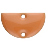 Moutarde - Intercalaires en métal - demi-lune - 2 trous résine époxy 10x17 mm Moutarde x6 Intercalaires en métal - demi-lune - 2 trous résine époxy 10x17 mm Moutarde x6