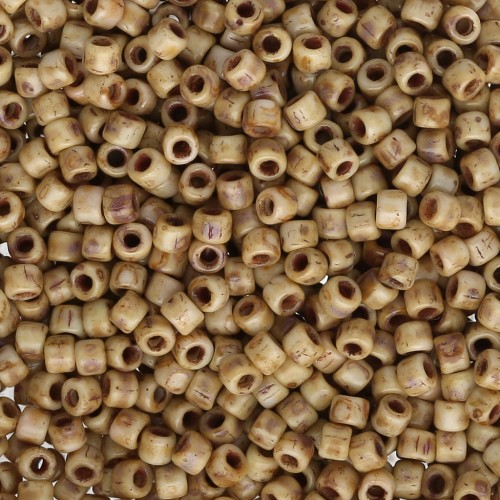 Rocailles Matubo 11/0 - 2.10 mm White Picasso x10g