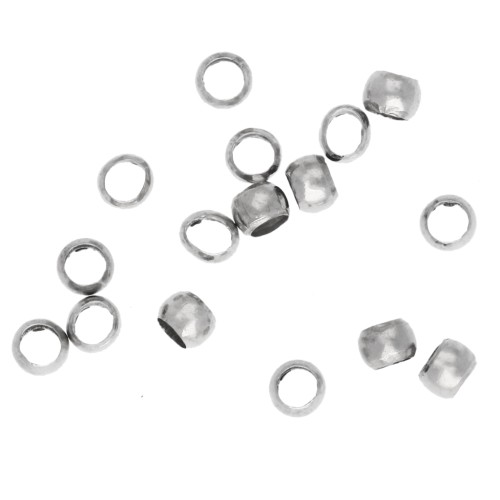 Perles à écraser 2 mm - Argenté x1000