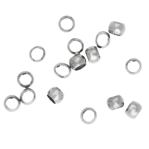 Perles à écraser 2 mm - Argenté x1000