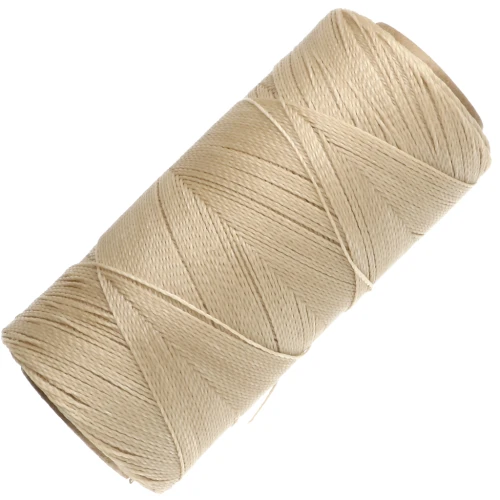 Bobine de fil ciré Linhasita pour micro macramé 0.5 mm - Dark Cream (762) x335m