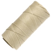 Bobine de fil ciré Linhasita pour micro macramé 1 mm - Dark Cream (762) x168m