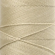 Bobine de fil ciré Linhasita pour micro macramé 1 mm - Dark Cream (762) x168m