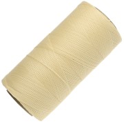 Bobine de fil ciré Linhasita pour micro macramé 0.35 mm - Light Yellow (1) x448m