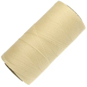 Bobine de fil ciré Linhasita pour micro macramé 0.35 mm - Light Yellow (1) x448m