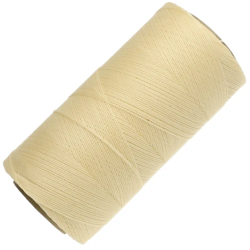 Bobine de fil ciré Linhasita pour micro macramé 0.35 mm - Light Yellow (1) x448m