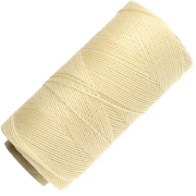 Bobine de fil ciré Linhasita pour micro macramé 0.75 mm - Light Yellow (1) x228m