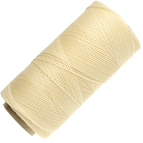 Bobine de fil ciré Linhasita pour micro macramé 0.75 mm - Light Yellow (1) x228m