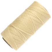 Bobine de fil ciré Linhasita pour micro macramé 1 mm - Light Yellow (1) x168m