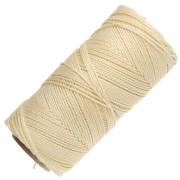 Bobine de fil ciré Linhasita pour micro macramé 1.5 mm - Light Yellow (1) x116m