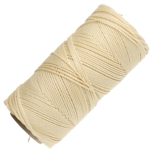 Bobine de fil ciré Linhasita pour micro macramé 1.5 mm - Light Yellow (1) x116m