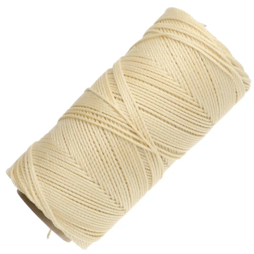 Bobine de fil ciré Linhasita pour micro macramé 1.5 mm - Light Yellow (1) x116m