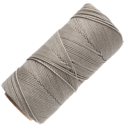 Bobine de fil ciré Linhasita pour micro macramé 1.5 mm - Greige (4) x116m