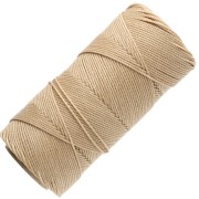 Bobine de fil ciré Linhasita pour micro macramé 1.5 mm - Straw (18) x116m