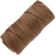 Bobine de fil ciré Linhasita pour micro macramé 1.5 mm - Bois (21) x116m