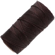 Bobine de fil ciré Linhasita pour micro macramé 1.5 mm - Chocolat Brown (29) x116m