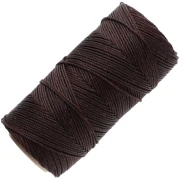 Bobine de fil ciré Linhasita pour micro macramé 1.5 mm - Chocolat Brown (29) x116m
