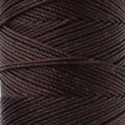 Bobine de fil ciré Linhasita pour micro macramé 1.5 mm - Chocolat Brown (29) x116m