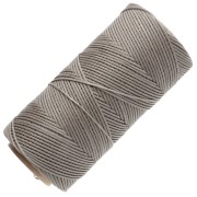 Bobine de fil plat ciré Linhasita pour macramé 1.4 mm - Greige (4) x167m
