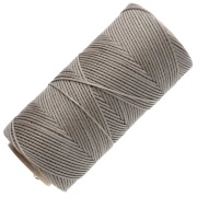 Bobine de fil plat ciré Linhasita pour macramé 1.4 mm - Greige (4) x167m
