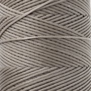Bobine de fil plat ciré Linhasita pour macramé 1.4 mm - Greige (4) x167m