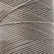 Bobine de fil plat ciré Linhasita pour macramé 1.4 mm - Greige (4) x167m
