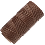 Bobine de fil plat ciré Linhasita pour macramé 1.4 mm - Bois (21) x167m