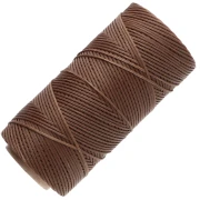 Bobine de fil plat ciré Linhasita pour macramé 1.4 mm - Bois (21) x167m