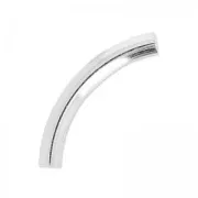 Perle tube incurvé 22.5x3 mm - Argent 925 x1