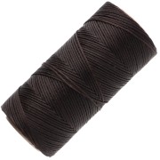 Bobine de fil plat ciré Linhasita pour macramé 1.4 mm - Chocolat Brown (29) x167m