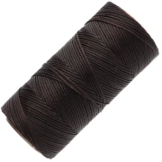 Bobine de fil plat ciré Linhasita pour macramé 1.4 mm - Chocolat Brown (29) x167m