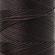 Bobine de fil plat ciré Linhasita pour macramé 1.4 mm - Chocolat Brown (29) x167m