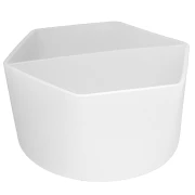 Gobelet 2 compartiments en silicone pour mélanger la résine - Transparent x1