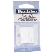Fil élastique Elonga 0.3 mm - Multi-brins - Blanc x5m