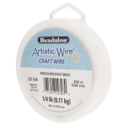 Fil de laiton Artistic Wire 0.64 mm - Anti-ternissement x37.8m