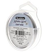 Fil rond 0.81 mm Artistic Wire - Acier inoxydable 304 x13.7m