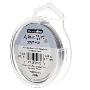 Fil rond 0.81 mm Artistic Wire - Acier inoxydable 304 x13.7m
