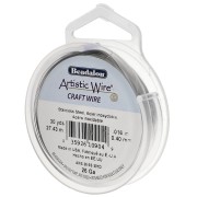 Fil rond 0.41 mm Artistic Wire - Acier inoxydable 304 x27.4m|raw }}