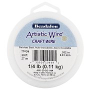 Fil rond 0.81 mm Artistic Wire - Acier inoxydable 304 x27m