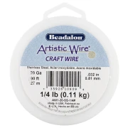 Fil rond 0.81 mm Artistic Wire - Acier inoxydable 304 x27m