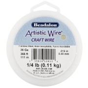 Fil rond 0.41 mm Artistic Wire - Acier inoxydable 304 x111m|raw }}