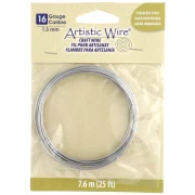 Fil rond 1.3 mm Artistic Wire - Acier inoxydable 304 x3.1m