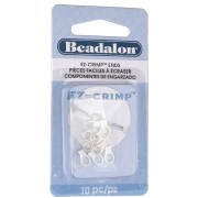 Embouts à serrer pour fil cablé - Argenté x10