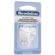 Embouts à serrer pour fil cablé - Argenté x10