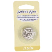 Tubes connecteurs multi tailles à sertir pour fils - Argenté anti-ternissement x21